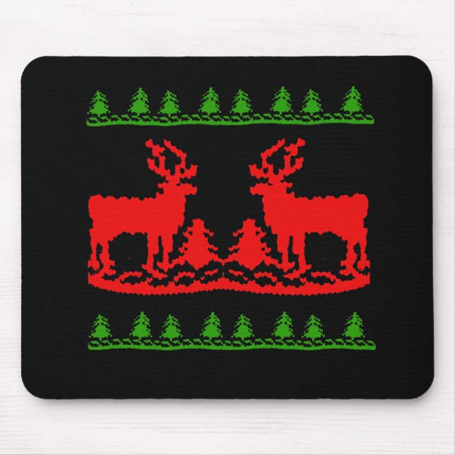 Ugly Christmas Sweater Mouse Pad (Front)