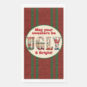 Ugly Christmas Sweater Paper Napkin