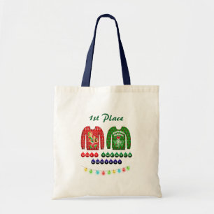 Ugly Christmas Sweater Party 1st Place Winner Tote Bag