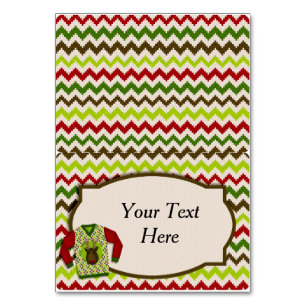Ugly Christmas Sweater Party Food Tent Card