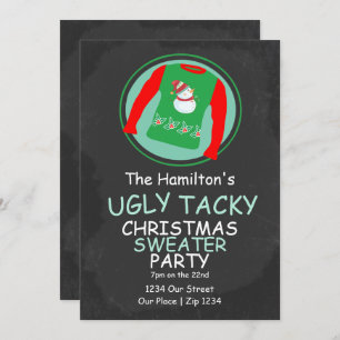Ugly Christmas Sweater Party Invitation