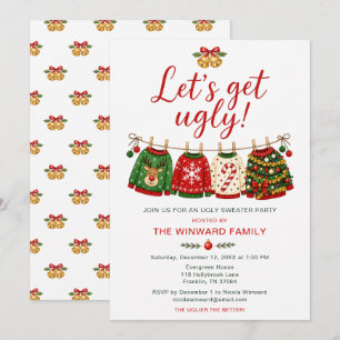 Ugly Christmas Sweater Party Invitation