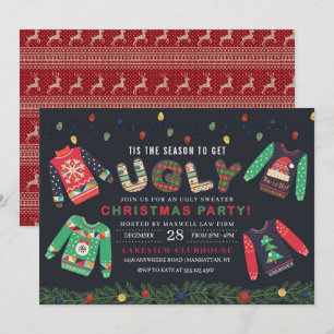 Ugly Christmas Sweater Party Invitation