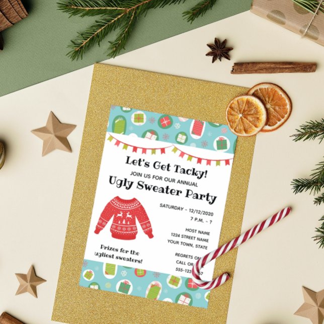 Ugly Christmas Sweater Party Invitation (Creator Uploaded)