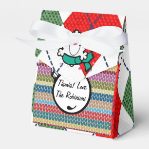 Ugly Christmas Sweater Party Personalized Favor Box
