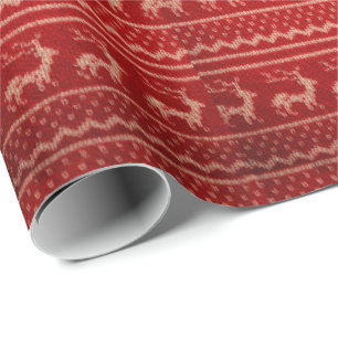 Ugly Christmas Sweater pattern Wrapping Paper