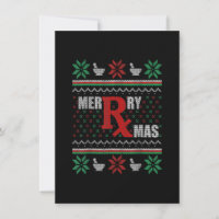 Ugly Christmas Sweater Pharmacy Tech Merry Xmas Ph