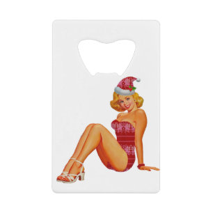 ugly christmas sweater pin up credit card bottle opener