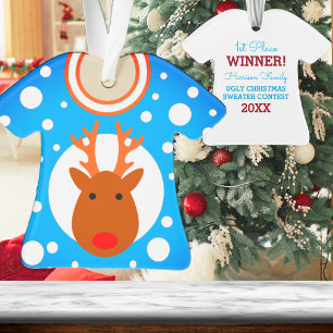 Ugly Christmas Sweater Prize Ornament