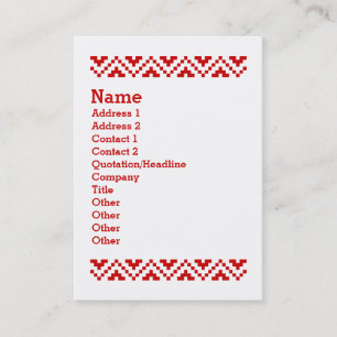 Ugly Christmas Sweater QR Code Happy New Year ! Business Card