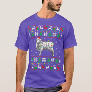 Ugly Christmas Sweater Sheep Xmas Lights Cute Shee