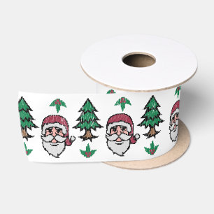 Ugly Christmas Sweater-Style Santa Thunder_Cove Satin Ribbon