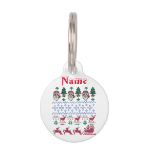 Ugly Christmas Sweater-Style Thunder_Cove Pet Tag