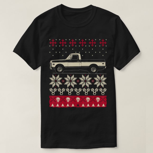 Ugly Christmas Sweater t-shirt Classic American Pi (Design Front)