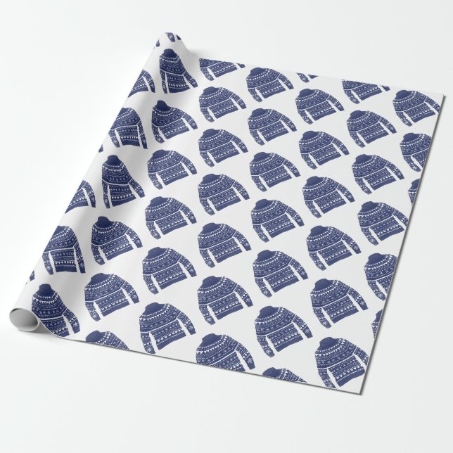 Ugly Christmas Sweater  wrapping paper (Unrolled)