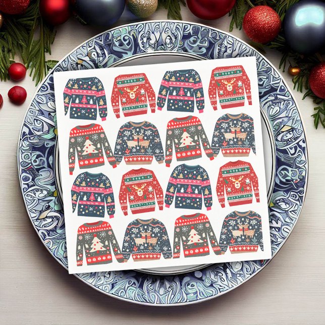 Ugly Christmas Sweaters Napkin (Creator Uploaded)