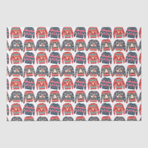 Ugly Christmas Sweaters Tissue Paper