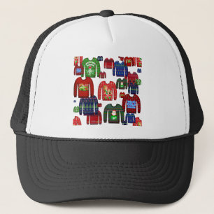 ugly christmas sweaters trucker hat