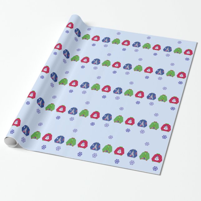 Ugly Christmas Sweaters Wrapping Paper (Unrolled)