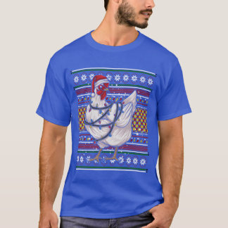 Ugly Christmas Sweatershirt Christmas Chicken boy T-Shirt