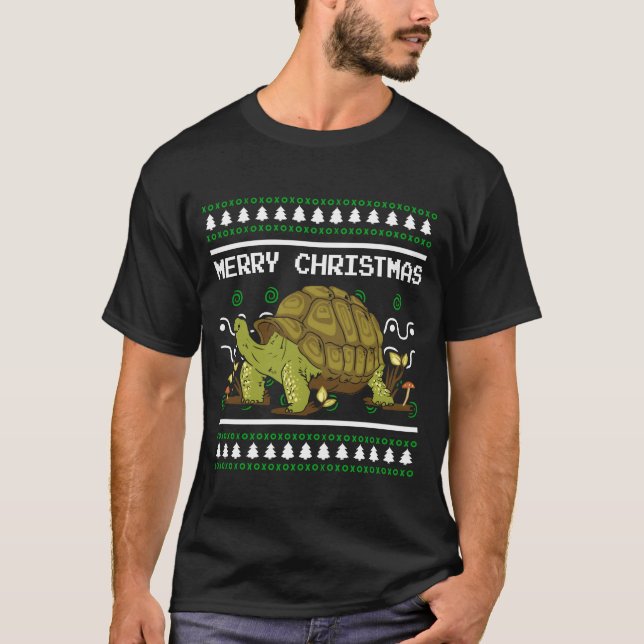 Ugly Christmas Sweatershirt Christmasurtle gift T-Shirt (Front)