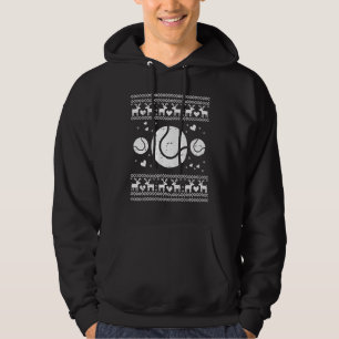 Ugly Christmas Tennis Ball Sport Player Boy Girl Hoodie