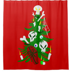 ugly christmas tree skull coffin