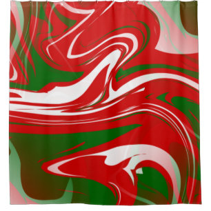 ugly christmas trippy marble swirl print