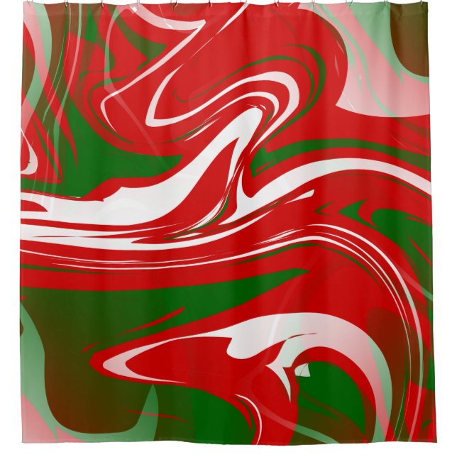 ugly christmas trippy marble swirl print (Front)