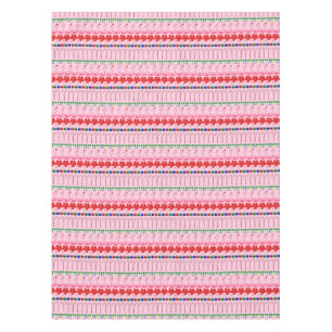 Ugly Christmas Tropical Pink Flamingos on Pink Tablecloth