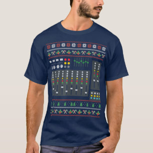 Ugly Christmas X-mas Mixer Dj New Year Santa Claus T-Shirt