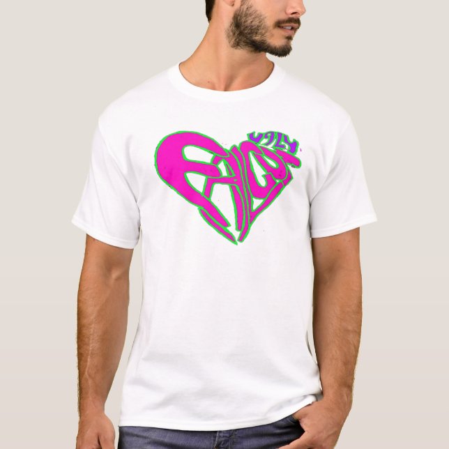 Ugly Falcon heart pink T-Shirt (Front)