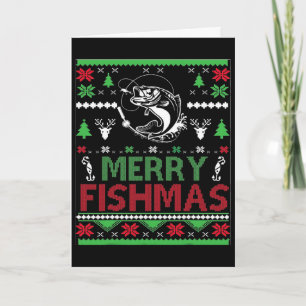 Ugly Fishing Christmas B Fish Apparel Card