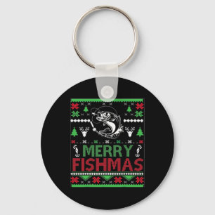 Ugly Fishing Christmas Byb Fish Apparel Keychain
