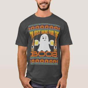 Ugly Halloween Sweater Style Beer Im Just Here