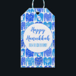 Ugly Hannukah Sweater Holiday Pattern CUSTOM Gift Tags<br><div class="desc">Hope you like this holiday design. Add your own text to the front or back. Check my shop for more matching items like stickers,  mugs,  cards,  wrapping paper as well as other holiday patterns. Thanks for shopping with me! if you'd like something custom let me know!</div>