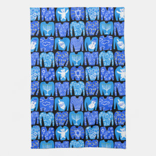 Ugly Hannukah Sweaters Holiday Pattern Kitchen Towel