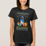 Ugly Hanukkah Sweater Jewish Pug Dog Menorah<br><div class="desc">Ugly Hanukkah Sweater Jewish Pug Dog Menorah</div>