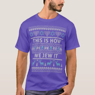 Ugly Hanukkah Sweater Menorah This Is How We Jew I