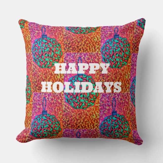 Ugly Holliday Pillow (Front)
