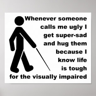 Ugly Hug Funny Poster Sign