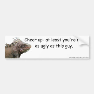 Ugly Iguana Bumper Sticker