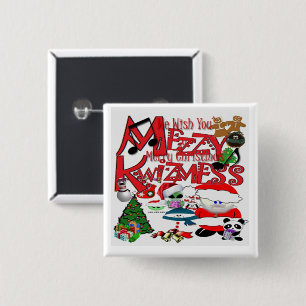 Ugly Kwizmess 2 Inch Square Button