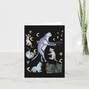 Ugly Medieval Cats Card