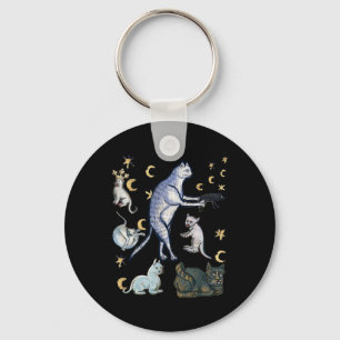 Ugly Medieval Cats  Keychain