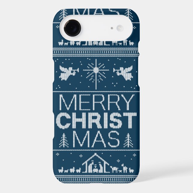 Ugly Merry Christmas Sweater Religious Nativity (Back)