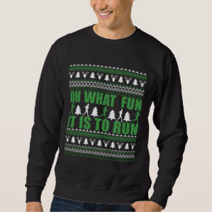 Ugly Merry Christmas sweater running run
