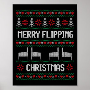 Ugly Pinball Machine Christmas Pinball Wizard  Poster