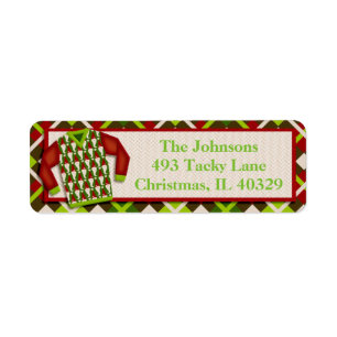 Ugly Santa Christmas Sweater Return Address Label