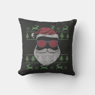 Ugly Santa Throw Pillow